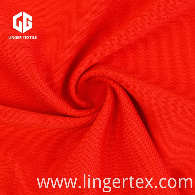 Pure Polyester Yarn Elastane Plain Fabric for Women Clothes